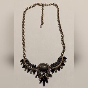 Sorrelli Black and Gold Statement Necklace
